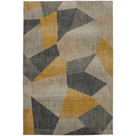 9' 6"x12' 11" Downtown Mustard Area Rug